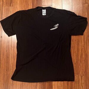 Ripndip Surfing Cat Graphic T-Shirt Black Size L